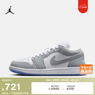 耐克（NIKE）JORDAN耐克喬丹女子輕便AJ1板鞋秋季時(shí)尚低幫刺繡運動(dòng)鞋DC0774 105白色/狼灰/鋁藍 36.5