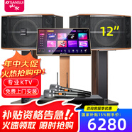 山水（SANSUI）FK-101 家庭K歌 10寸12寸 10喇叭 KTV音響套裝 家用會(huì)議卡包唱歌音響電視卡拉OK音箱效果器點(diǎn)歌機(jī) FK121三分頻10單元音箱+功放+話筒+2T點(diǎn)歌