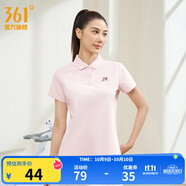 361°運動(dòng)翻領(lǐng)t恤2025年春夏季新款休閑透氣短袖情侶POLO衫開(kāi)學(xué)季 【女款】千禧粉 L