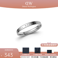 丹尼爾惠靈頓（DanielWellington）dw戒指男女 經(jīng)典素圈情侶對戒 表白生日禮物送女友送男友 50號DW00400028 銀色