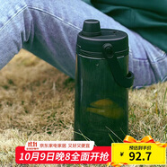 樂(lè )扣樂(lè )扣（LOCK&LOCK）大容量水壺運動(dòng)吸管水杯健身便攜冷水壺2L 黑色ABF795BLK