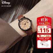 迪士尼（Disney）手表女款簡約氣質(zhì)ins風(fēng)帶日歷防水小棕表中學(xué)生女士手表MK-11633K