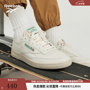 Reebok銳步官方男女CLUB C 85 VINTAGE經(jīng)典復古休閑小白板鞋 100000317 DV6434同款新批次 44