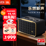 JBL 【雙11】音樂世家A200 居家藝術(shù)藍牙音箱 電腦桌面音響室內(nèi)低音炮 國家補貼 WiFi連接 生日禮物男