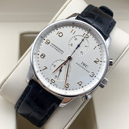 【二手99新】萬國( IWC )手表葡萄牙系列葡7全自動機(jī)械表計時七日鏈 男士休閑商務(wù)正裝瑞表 40mm 白盤金針 IW371445