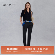 GANT甘特商場同款女士時尚潮流百搭直筒褲舒適通勤純色休閑褲子 5-黑色 36