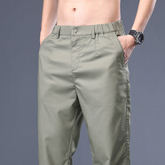 竹纖維男士休閑褲時(shí)尚品牌Plus-Size Plus Size 130公斤小腳寬松 淺綠色 29 碼115斤左右