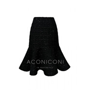 ac mmngAconiconi|棕色沙星法國(guó)羊毛瀟湘覆古重工業(yè)套裝羊毛禮服夾克裙 布朗黑半裙_現(xiàn)貨快發(fā) S