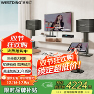 威斯?。╓ESTDING）118家庭ktv音響套裝點(diǎn)歌機一體KTV唱歌全套設備卡拉OK影院家用智能語(yǔ)音點(diǎn)唱音箱 V10:【五單元】進(jìn)階款-唱歌不費力