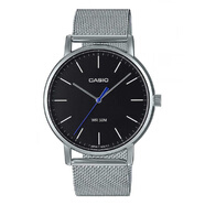 卡西歐（CASIO）手表男士指針男表全黑米蘭鋼帶-1E 2E MTP-E171M-1E
