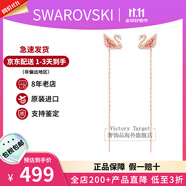 施華洛世奇（SWAROVSKI）粉天鵝系列項(xiàng)鏈 優(yōu)雅魅力時(shí)尚百搭 生日禮物38女神節(jié)禮物送女友 長耳線耳環(huán) 5469990