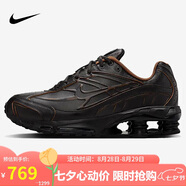 耐克男子休閑鞋 SHOX RIDE 2 PRM運動(dòng)鞋HV4447-010黑棕42