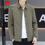 皮爾卡丹（pierre cardin）2026年新款秋季夾克男士輕商務(wù)行政干部春裝外套高級感上衣 2408綠色+白色短袖【t恤】 M 90斤-110斤