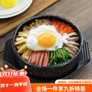 御卡爵陶瓷石鍋拌飯砂鍋碗送家用商用小砂鍋煲麥飯石煲仔飯專用鍋燉鍋 經(jīng)典6英寸15CM送密胺托盤 1ml