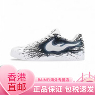 NIKE球鞋定制  Court Royale潑墨黑白藍毒液百搭休閑低幫男女板鞋 潑墨白 定制不退換 39 支持鑒定 假一賠三