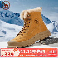 駱駝 冬季雪地靴登山靴防寒保暖加絨工裝情侶鞋 P14W307607 土黃 42 