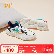361°運(yùn)動(dòng)鞋男秋冬季網(wǎng)布復(fù)古輕便厚底休閑老爹跑步鞋子男672036763-2