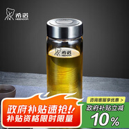 希諾單層玻璃杯男家用商務(wù)辦公泡茶杯子便攜車(chē)載水杯XN-6015 280mL