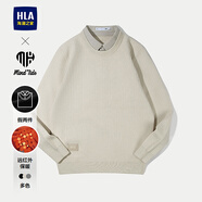 海瀾之家（HLA）雙領(lǐng)針織衫男25新款亦心即為系列毛衣男秋季 米杏24 XL 180/96A 推薦151~164斤