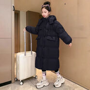 紛資言米妮哈魯女童棉服2025新款冬季童裝女孩棉衣外套保暖兒童冬裝 黑色 130