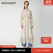 moussy 【歐陽娜娜同款】女裝新款度假連衣裙028GAH30-6140 075花紋米色 S 00001