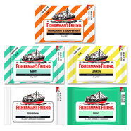 漁夫之寶潤喉糖特強薄荷味25g5袋原味檸檬糖清涼糖英國進口 味無糖25g*5袋26年7月到期