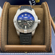 百年靈（BREITLING）【二手99新】百年靈男表 復仇者系列 自動機械B01機芯 黃狼夜間任務黑鳥夜光運動二手奢侈品正品瑞士名表 A17331101B1S2【45表徑】黑狼