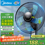 美的（Midea）【五葉颶風(fēng)】工業(yè)遙控壁扇/掛壁式商居兩用風(fēng)扇/120°廣角搖頭定時(shí)電風(fēng)扇/工廠(chǎng)通風(fēng)吊扇 FW40-11AR