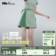 蕉下（beneunder）短褲女速干工裝短裙褲休閑外穿夏新款運動(dòng)褲透氣防曬顯瘦DR23024 木野綠 S