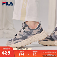 FILA斐樂女鞋跑步鞋情侶同款老爹鞋MARS火星鞋男鞋休閑運動鞋 【女款】煙灰/鴿子灰-FD 35.5