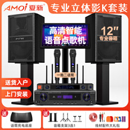 夏新家庭ktv音響套裝點歌機卡拉ok點唱一體機家用家庭影院K歌會議室設(shè)備全套電視客廳音箱專業(yè)唱歌組合 專業(yè)豎箱十二寸立式7件套