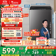 小天鵝（LittleSwan）波輪洗衣機全自動 8公斤 超凈洗 除菌除螨【TB80V27T】家電國家補貼20% 一級能效 以舊換新