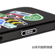 中掌柜Chiu原創(chuàng  )即刻出發(fā)iPhone17promax手機殼適用蘋(píng)果16保護套15鐳射高級14男潮情侶新款磁吸小眾磨砂防 16系列-拍照按鍵全包黑黑黑圈磁 iPhone16ProMax