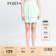 PORTS寶姿 女夏裝新款雙層風(fēng)琴褶半身裙半截裙SB8S008AWP009 SPRAY XS (2)
