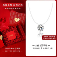 DR. DARLING人魚(yú)之淚莫桑鉆石925銀項(xiàng)鏈女2025新款輕奢鎖骨鏈生日禮物送女友 莫桑鉆石項(xiàng)鏈-2克拉-浪漫玫瑰禮盒
