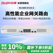 銳捷（Ruijie）企業(yè)網(wǎng)關(guān)路由器RG-NBR-N7205-E無(wú)公網(wǎng)IP異地組網(wǎng)SD-WAN 免費(fèi)監(jiān)控大屏 帶機(jī)500 帶寬2000M 多WAN口
