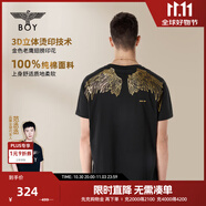 BOY LONDON【本店熱銷】潮牌短袖男女同款寬松休閑黑色T恤N01918 N01918 M 此款偏大，建議拍小一碼