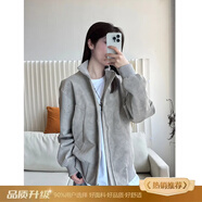 舉風(fēng)美式扎染臟臟皮衣外套男女春秋短款復古pu皮夾克高級感立領(lǐng)棒球服 淺灰升級 L