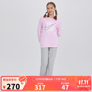 NIKE3BRAND 耐克童裝男女童2025年純棉毛圈衛(wèi)衣+褲子套裝