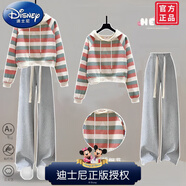 迪士尼（Disney）10歲女孩秋裝套裝11女童春秋13衣服12到15大童女裝2025新款初中生 紅灰上衣+灰褲【中大童女裝秋季 175 (適合身高160-175cm 建議125-