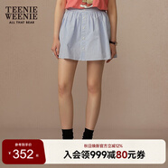 Teenie Weenie小熊女裝半身裙2025夏季新款清新甜美優(yōu)雅學(xué)院風(fēng)短裙