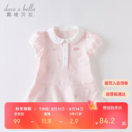 戴維貝拉（DAVE＆BELLA）【汽水棉】女童連衣裙夏裝寶寶公主裙學(xué)院風(fēng)兒童裙子