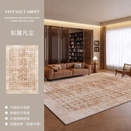 山頭林村地毯客廳2025新款免打理沙發(fā)中古風法式復古美式臥室耐臟 80x120cm防污面料 絲路華