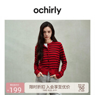 歐時(shí)力OCHIRLY【可機洗澳大利亞100%羊毛】針織外套航海系2025夏 紅條 L