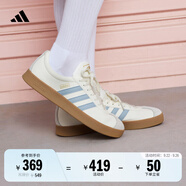 adidas「T頭鞋」VL COURT 2.0復古休閑板鞋德訓鞋阿迪達斯輕運動   漢玉白/藍色/金色(推薦女生選小半碼)   41