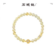 石頭記（istone）iSTONE/石頭記黃水晶發(fā)晶塔晶手串女2025新款設(shè)計(jì)七夕節(jié)禮物 黃發(fā)晶手串6mm