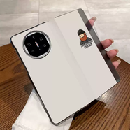 兮甸適用vivoXFold3系列手機殼xt折疊屏華為mateX6/X5/x3新款男三星zfold外殼榮耀magicv3高級全包皮質(zhì) 胡子大叔白折疊屏全包翻蓋皮套 華為MateX6