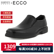 ECCO愛步男鞋休閑皮鞋商務男士皮鞋 赫爾辛基 500154 01001 44