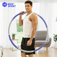 米客可拆卸呼啦圈成人美腰男女健身塑形有氧翹臀收腹運動(dòng) 淡雅紫5磅