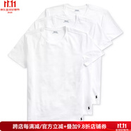 Polo Ralph LaurenT恤男裝男士春夏季棉短袖奢侈品精梳棉3件套裝上衣半截袖名牌禮物 簡約白色-國際品牌t恤男裝 S （胸圍86-94厘米）